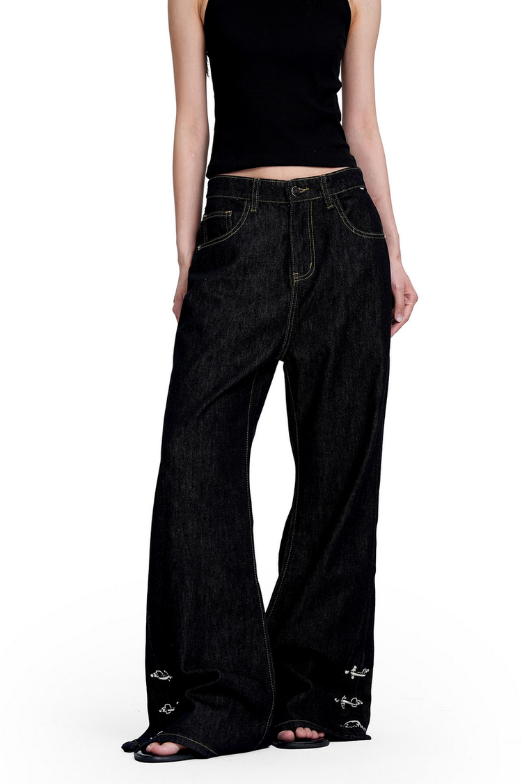 Buckle Raw Jeans — Trenqor Basics