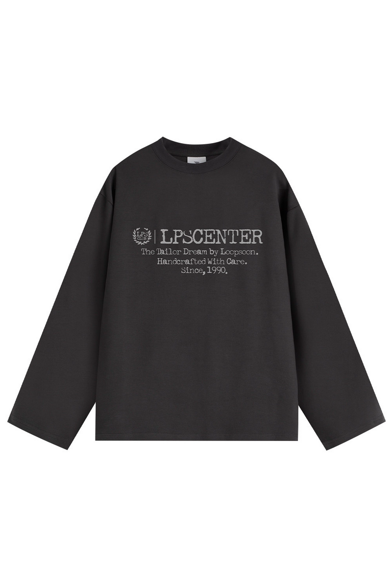 Contrast Print Long Sleeve Tee