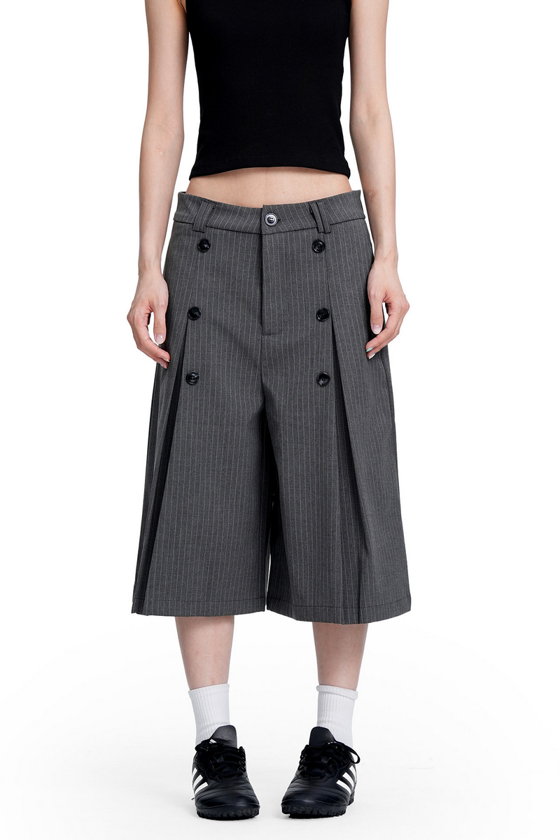 Striped Cropped Trousers