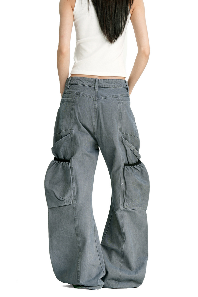Distressed Carpenter Cargo Pants
