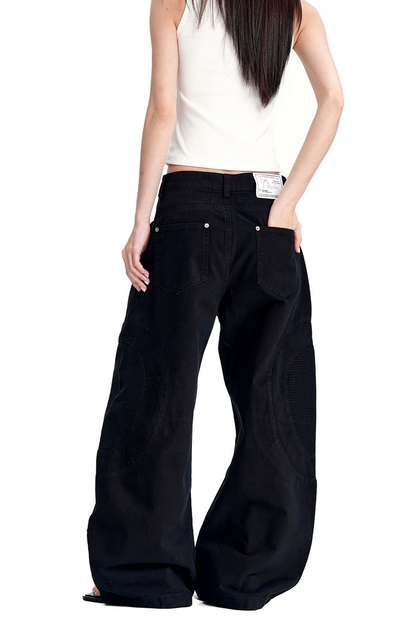 Star Embroidered Cargo Pants