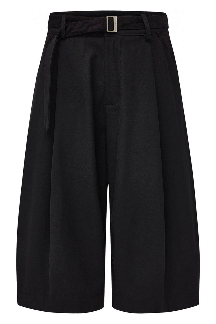 Houndstooth Pleated Shorts — Taichiism — view 3