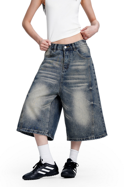 Clean Fit Denim Shorts
