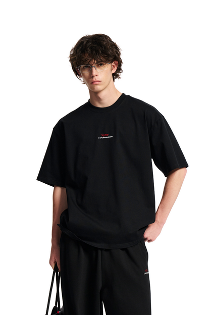 Embroidered Logo Crew Tee