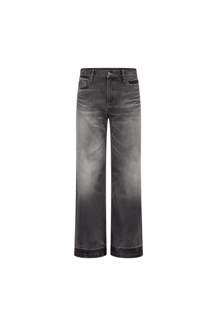 Washed Wide Leg Jeans — Taichiism — view 3