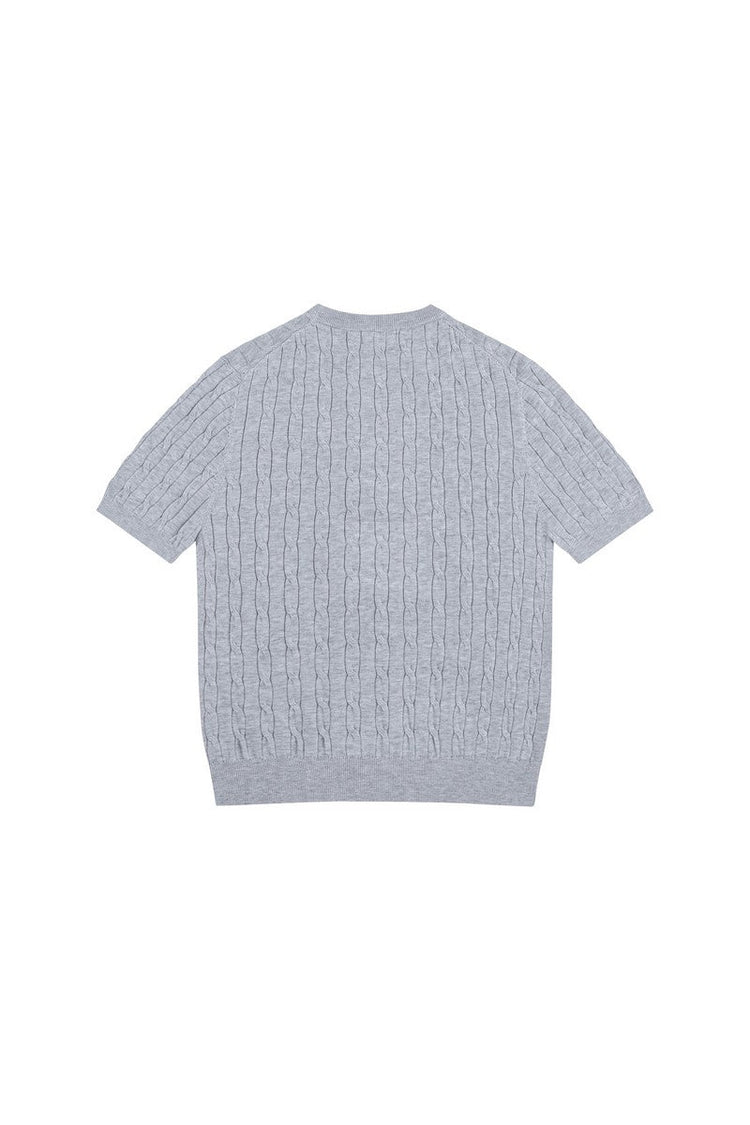 Cable Knit T-Shirt — IDLT — view 5