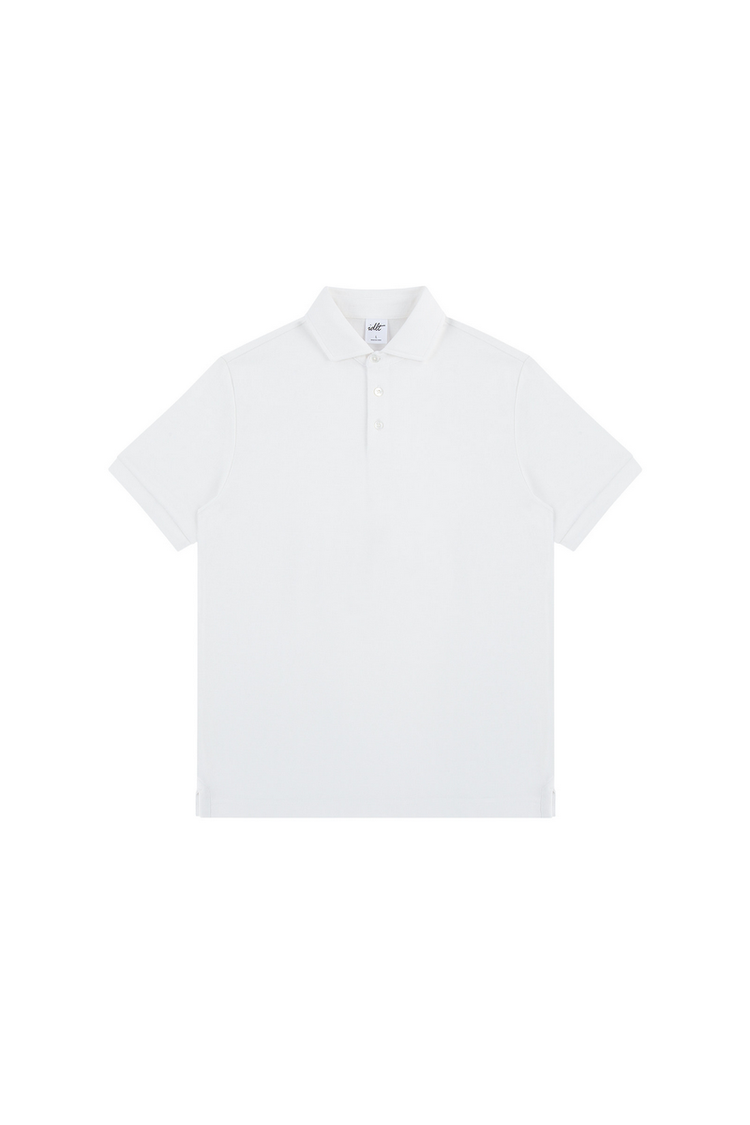 Pique Cotton Polo Shirt — IDLT — view 3