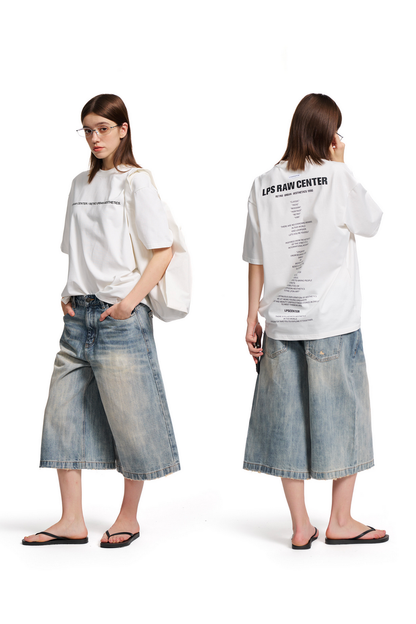 Washed Cropped Jorts