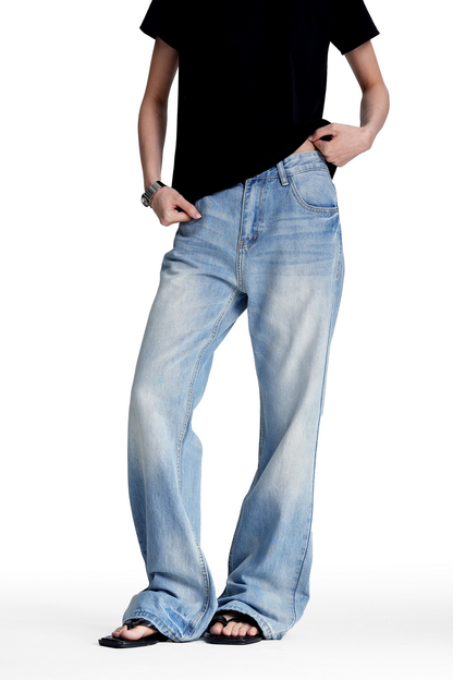 Whisker Wash Bootcut Jeans