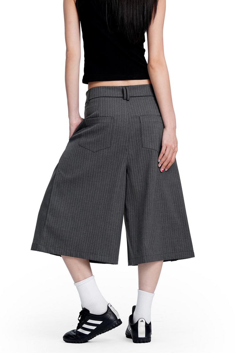 Striped Cropped Trousers