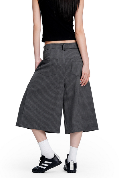 Striped Cropped Trousers