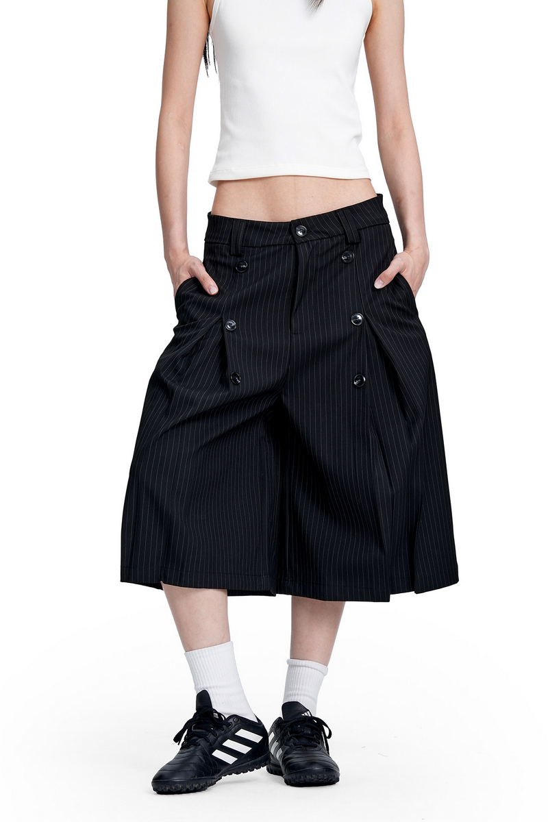 Striped Cropped Trousers