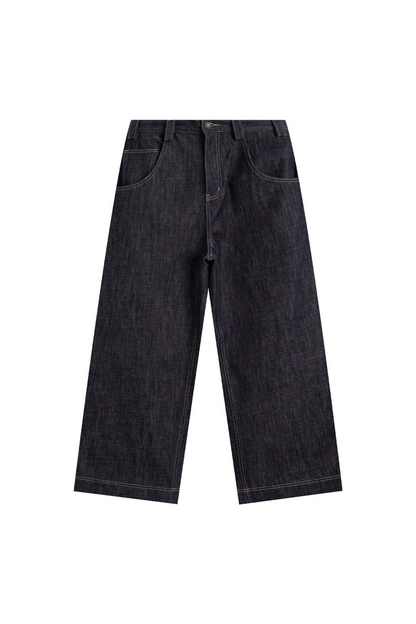 Raw Stitch Wide Jeans