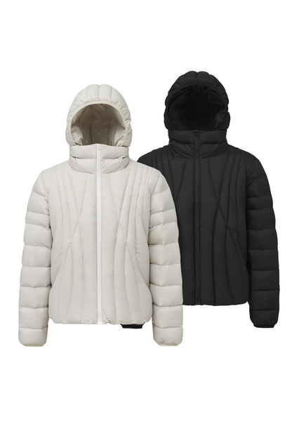 Curved Quilt Down Jacket