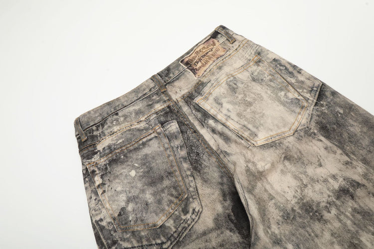 Low Waist Camo Jeans — Trenqor Basics — view 7