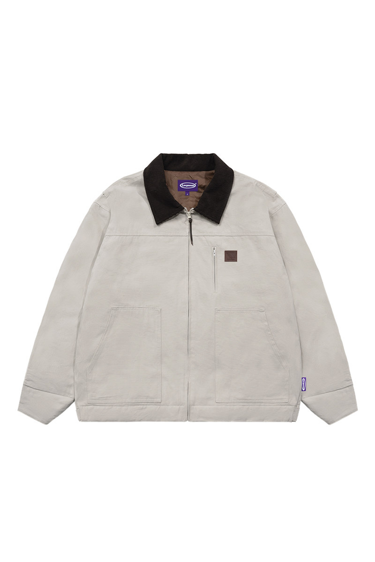 Washed Cargo Padded Jacket — Loopsoon — view 4