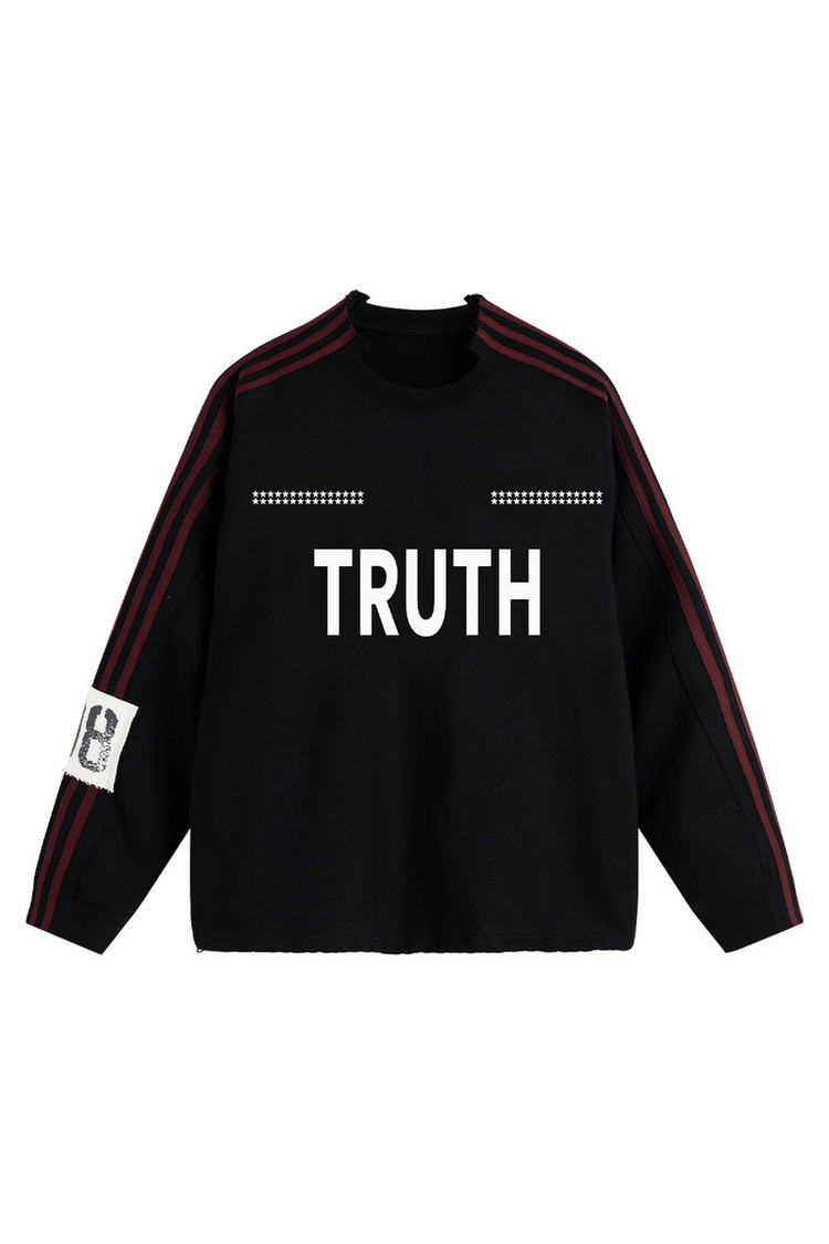 Four Stripe Graphic Sweatshirt — Loopsoon — view 5