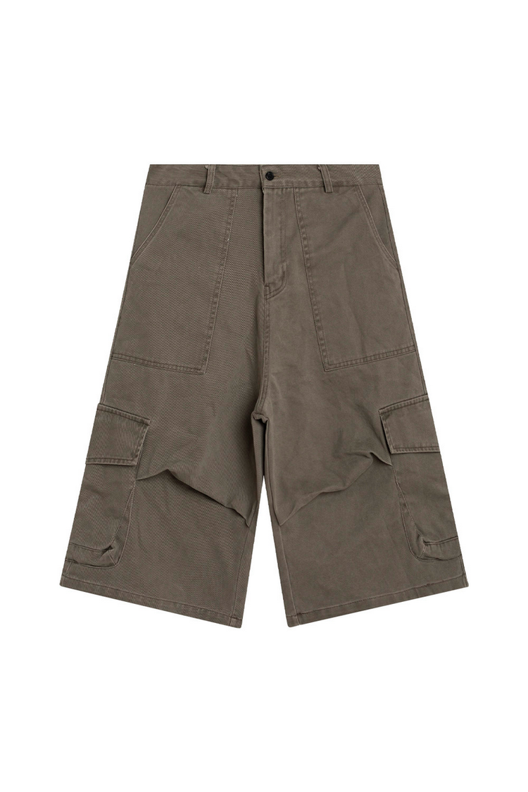 Wide Leg Cargo Capris — Loopsoon — view 5