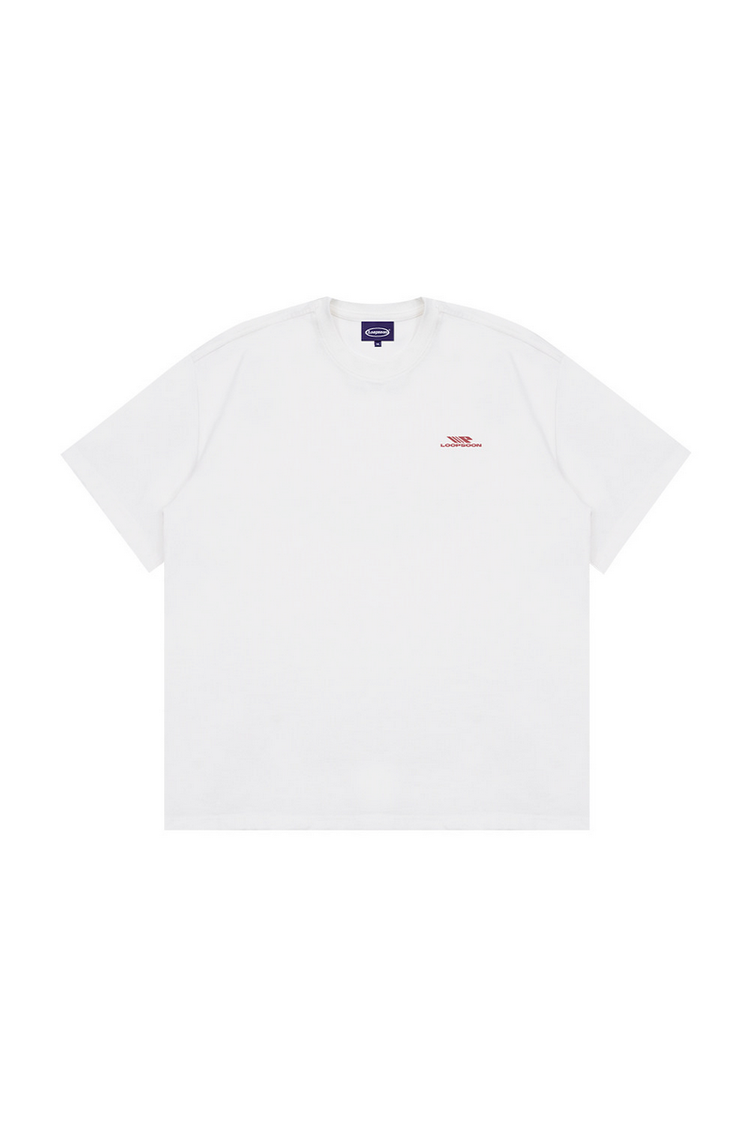 Heavyweight Letter Print T-Shirt — Loopsoon — view 7