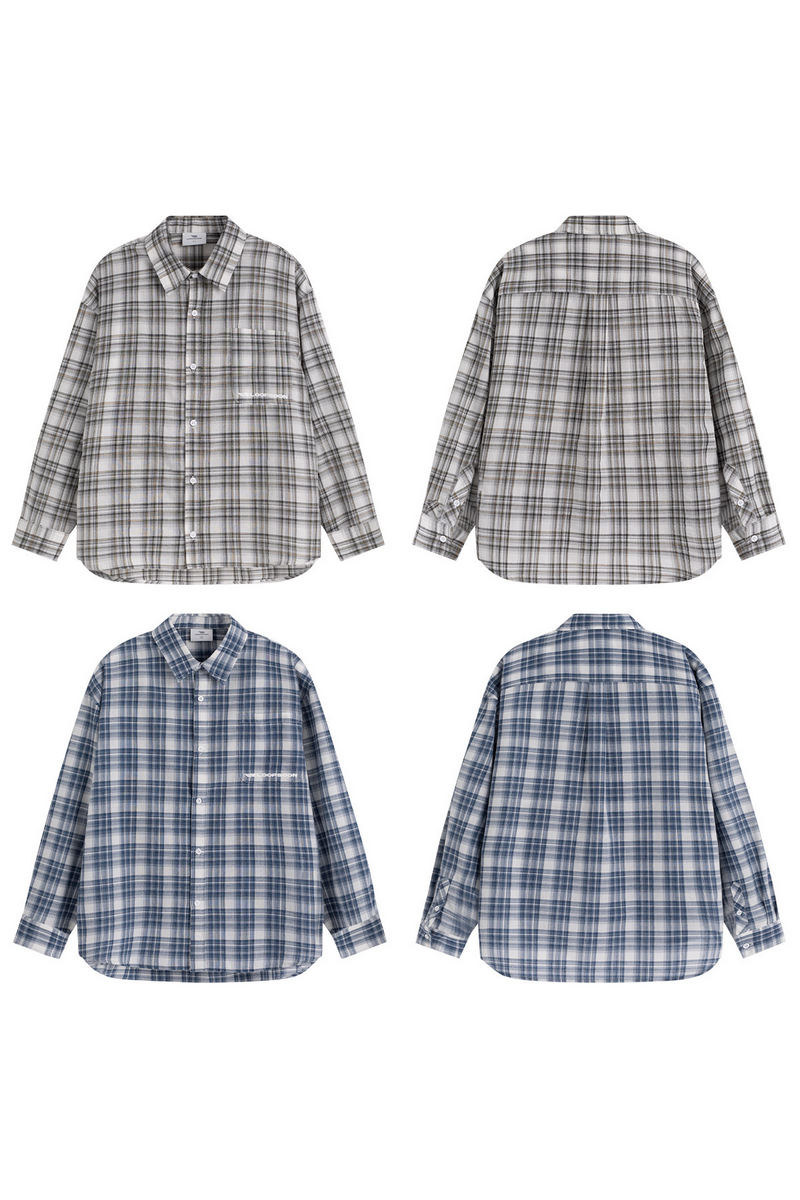 Oversized Plaid Shirt Jacket