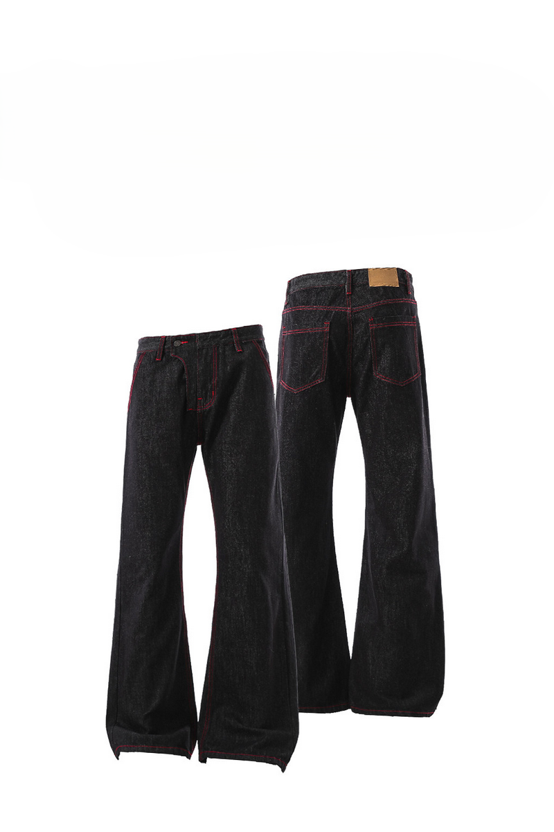 Selvedge Flared Raw Denim Jeans