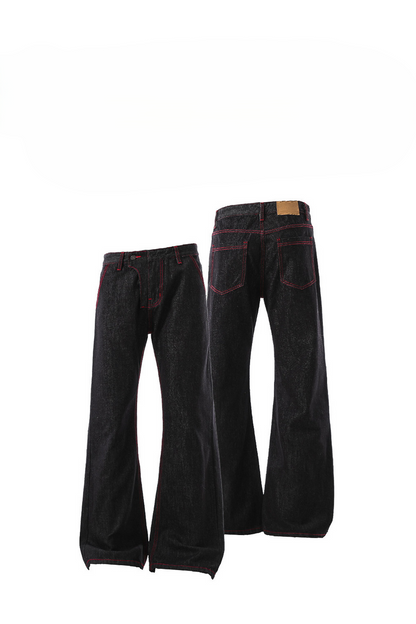 Selvedge Flared Raw Denim Jeans
