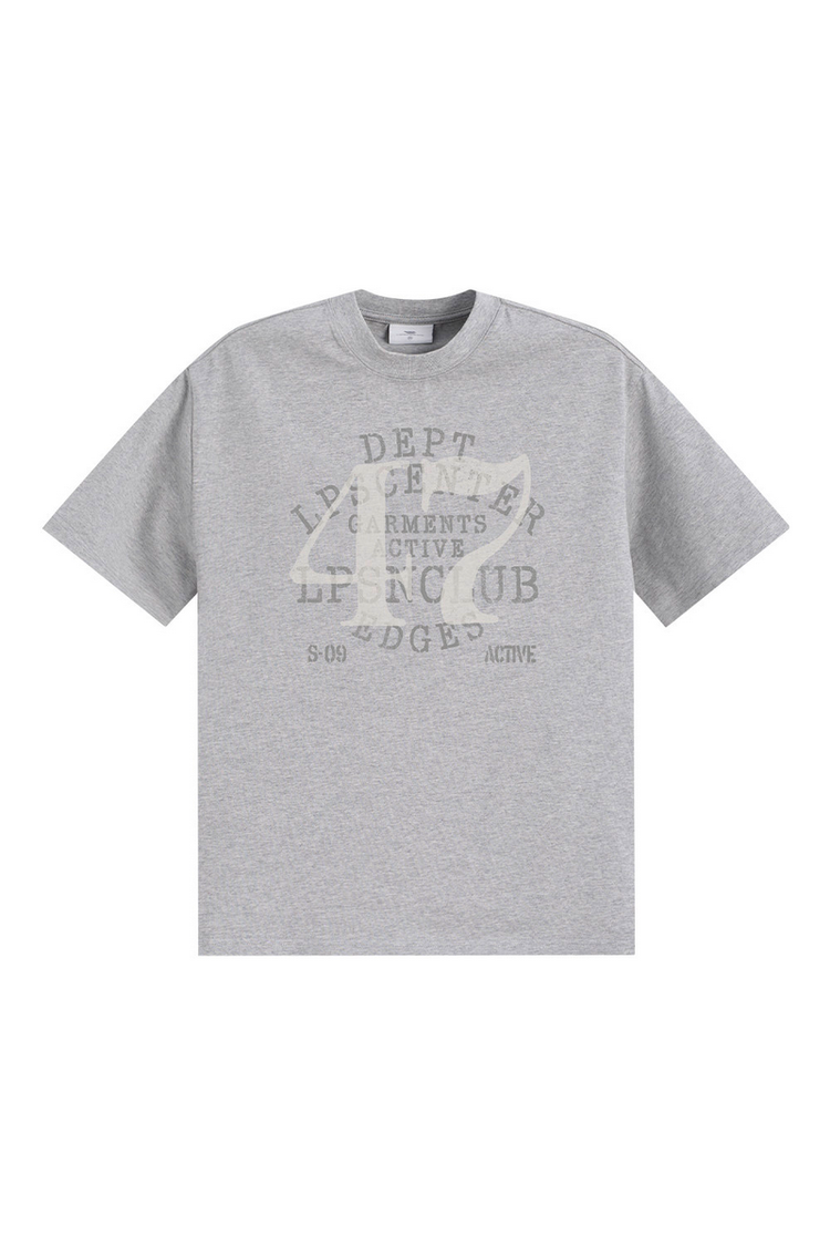 Distressed Number Graphic Tee — Loopsoon — view 5