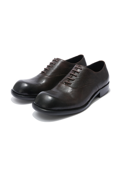 Washed Leather Derby Shoes