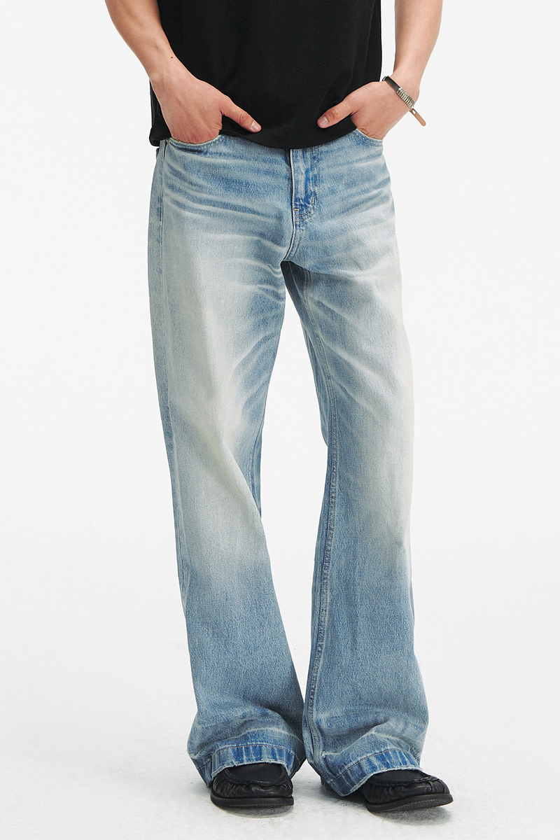 Washed Wide Leg Jeans