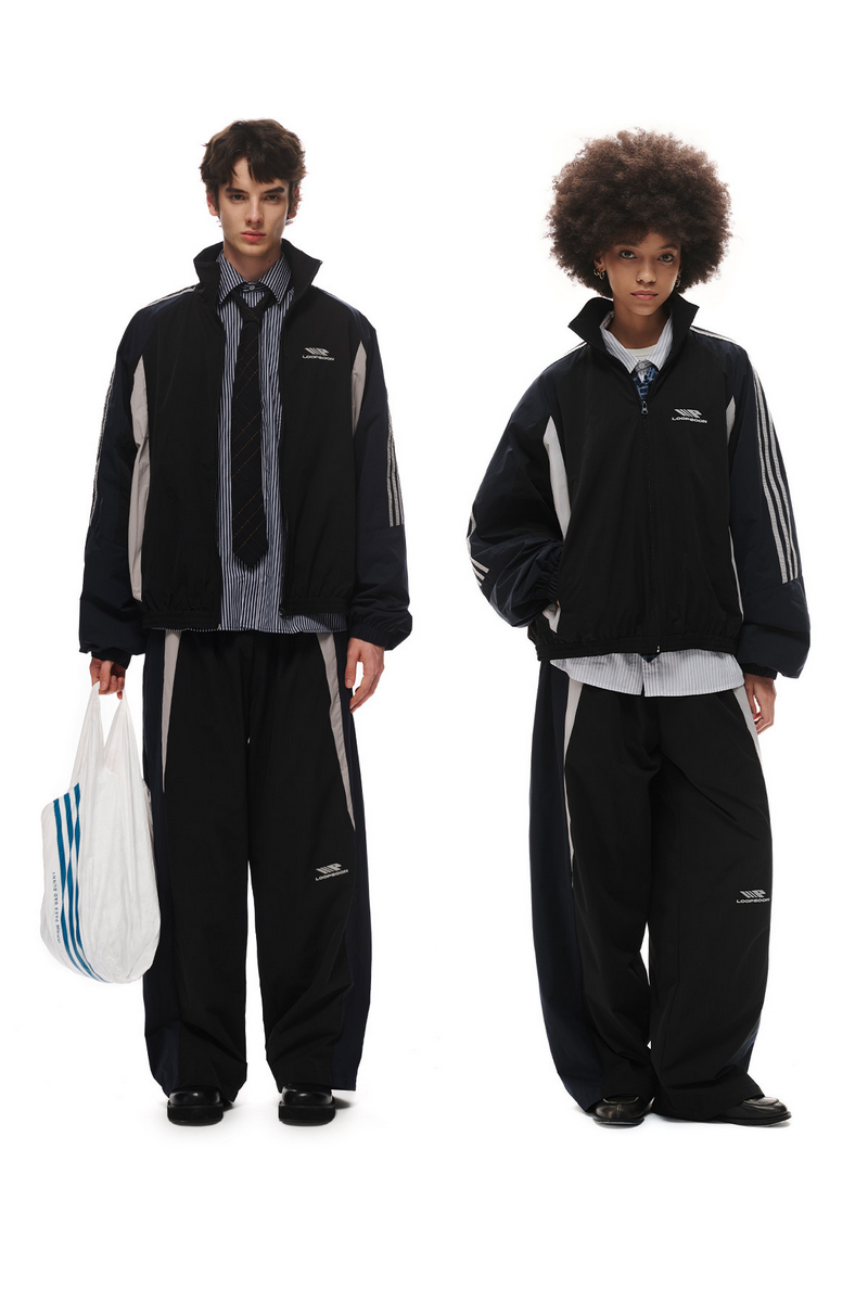 Striped Coach Jacket Set