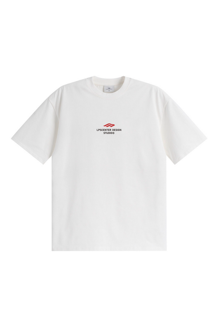 Letter Print T-Shirt — Loopsoon — view 6