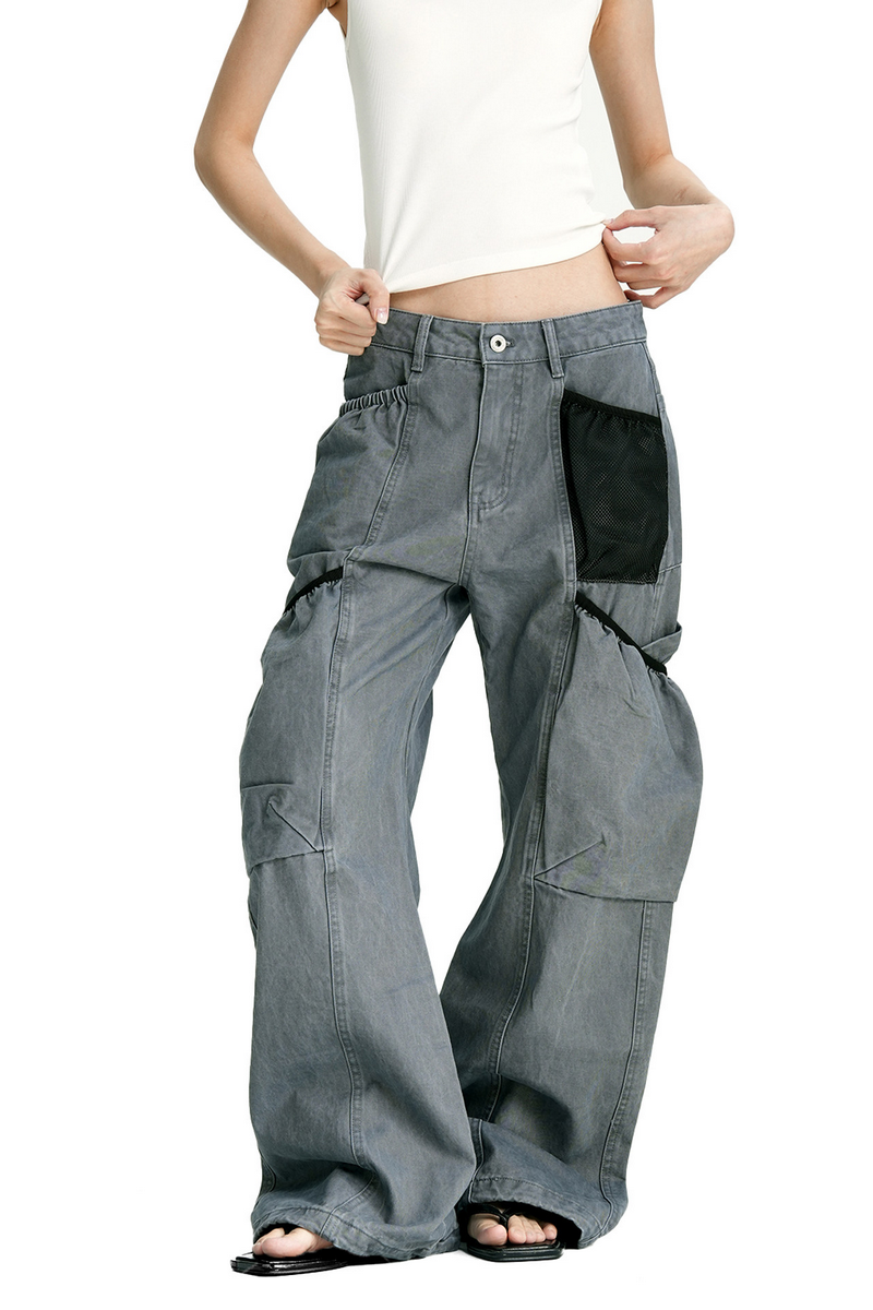 Distressed Carpenter Cargo Pants