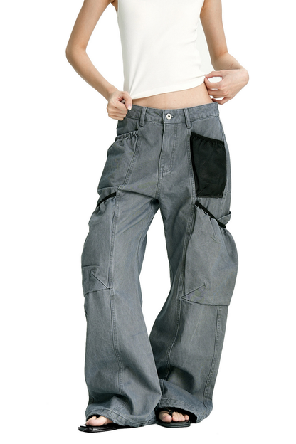 Distressed Carpenter Cargo Pants