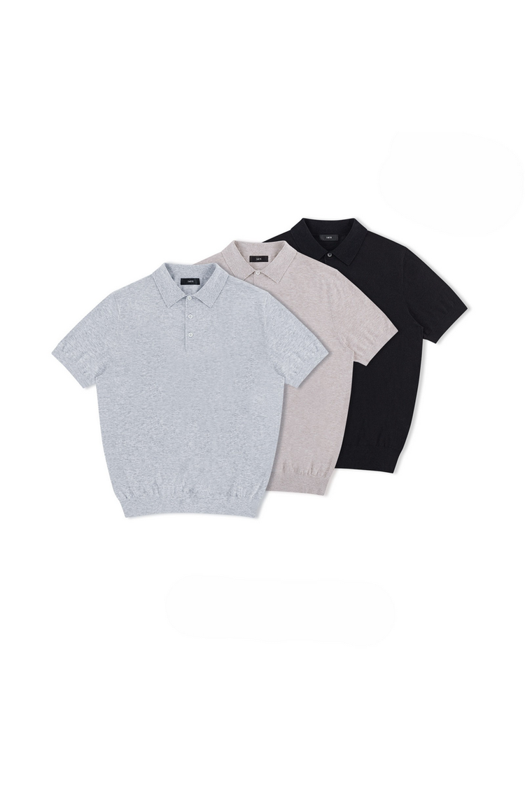 Linen Knit Polo Shirt — IDLT
