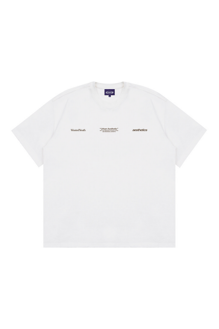 Front Letter Print T-Shirt — Loopsoon — view 4