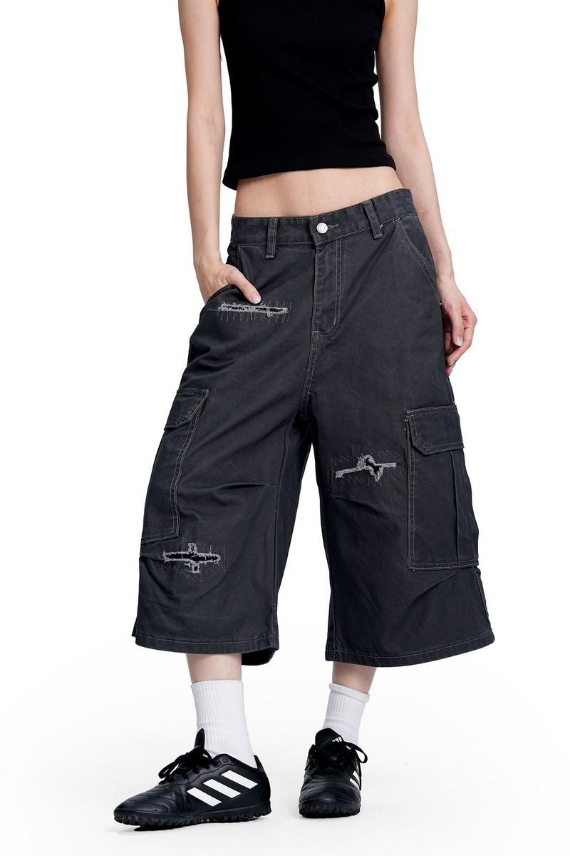 Washed Cargo Shorts