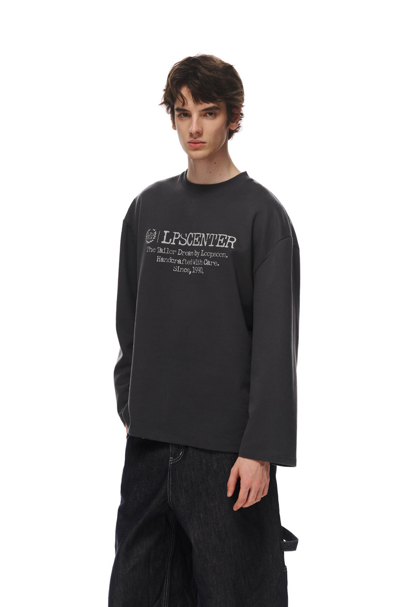 Contrast Print Long Sleeve Tee