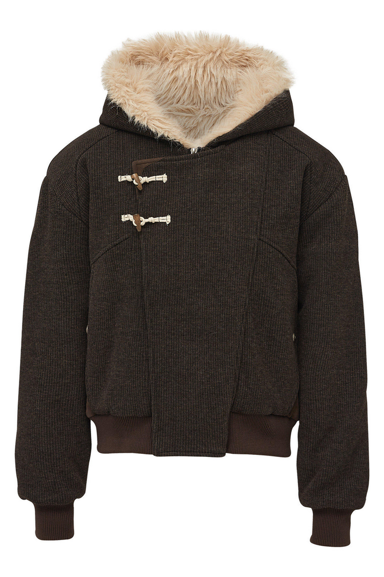 Horn Toggle Wool Coat — Taichiism — view 4
