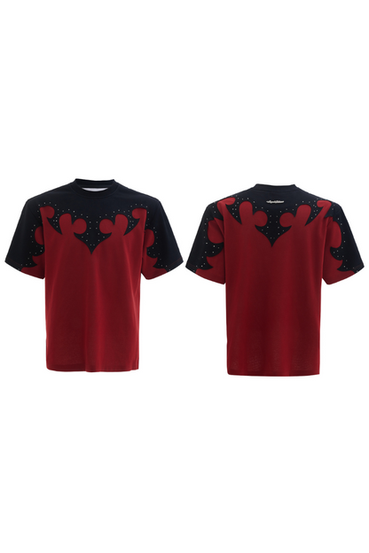Burnout Rhinestone Cotton Tee