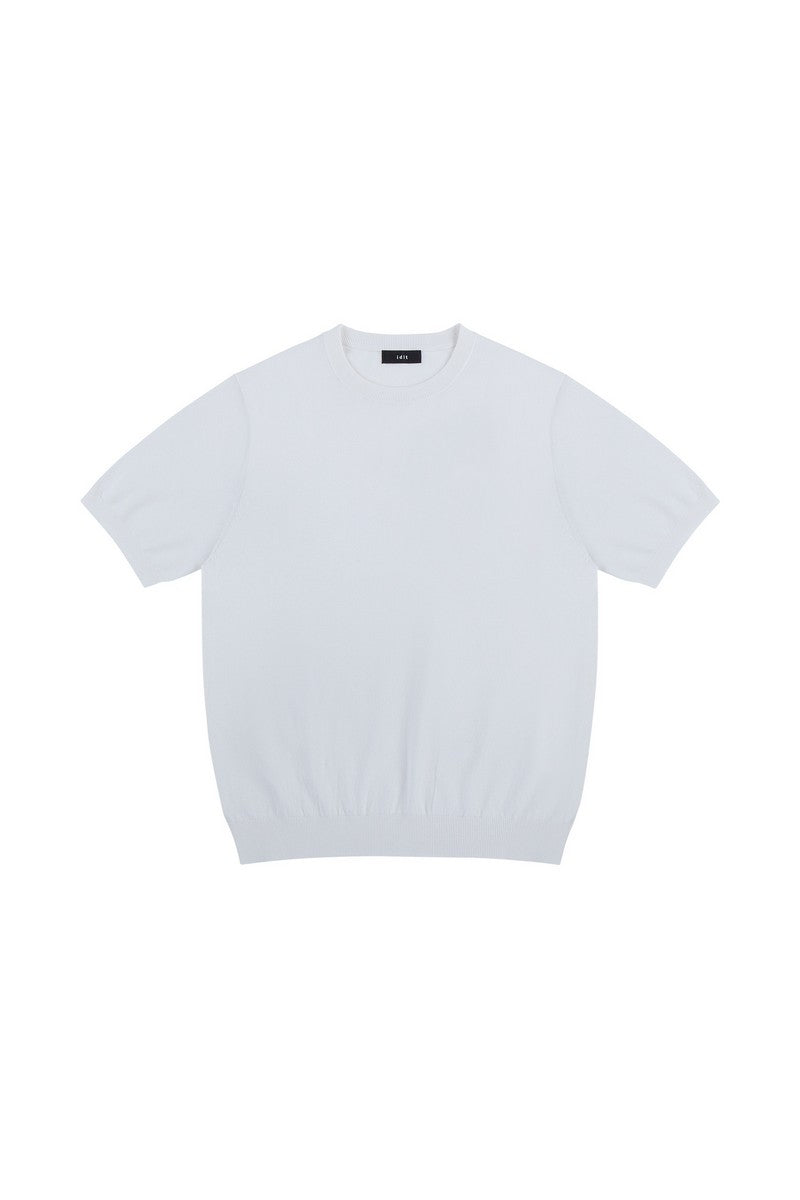 Silk Blend Knit T-Shirt