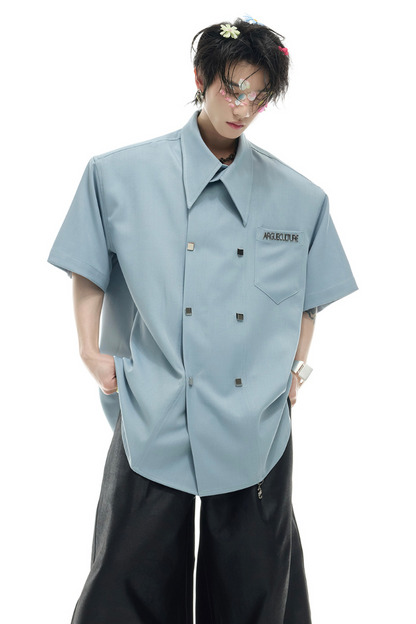 Double Breasted Shirt Tee