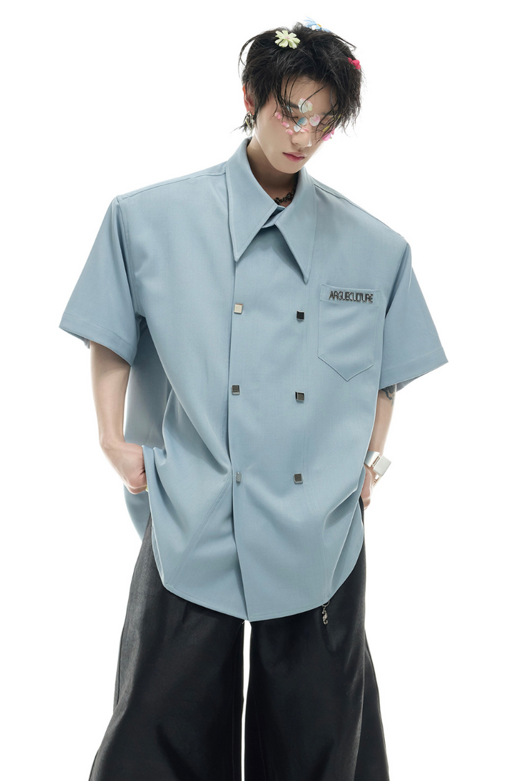 Double Breasted Shirt Tee — Argue Culture