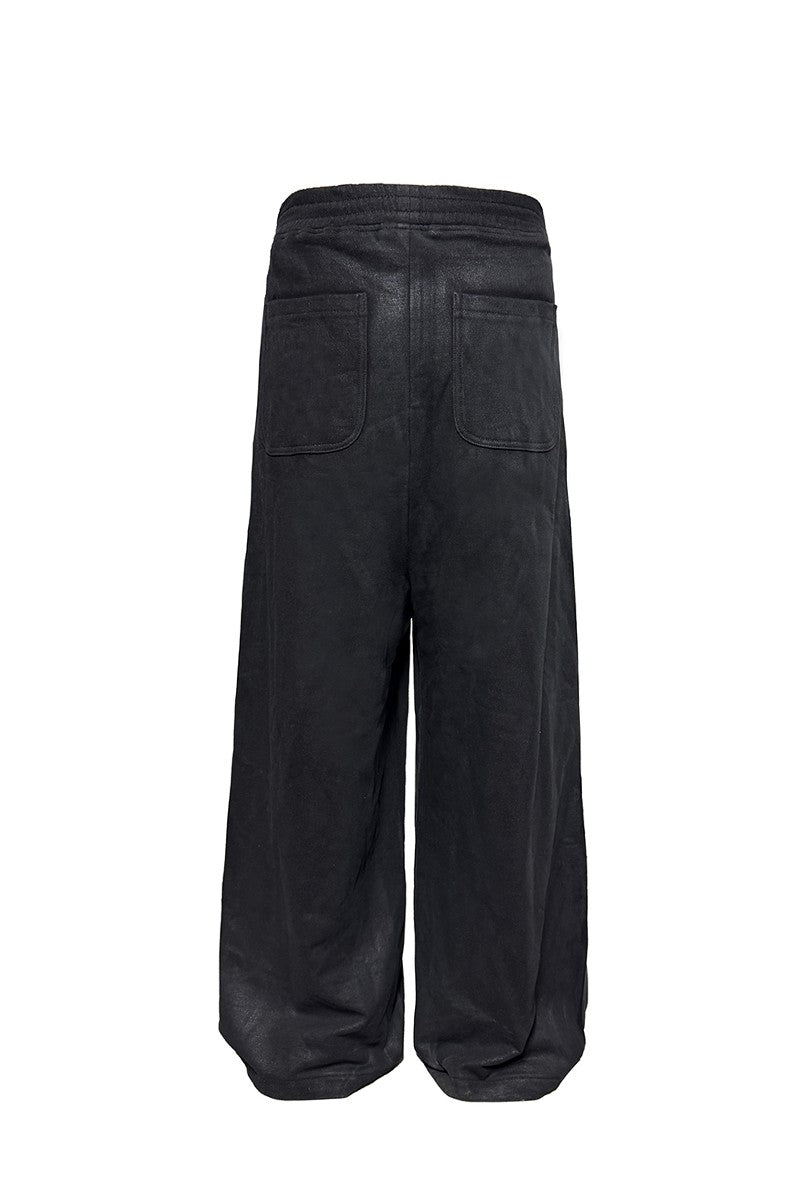 Waxed Low Crotch Sweatpants