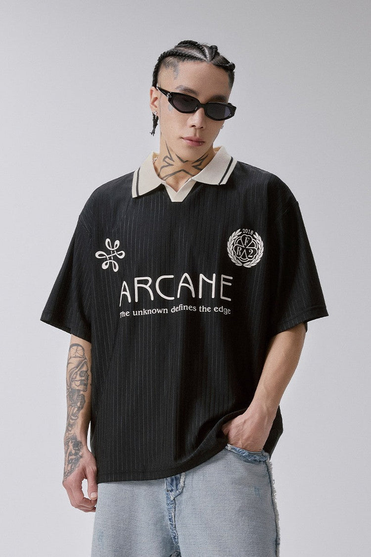 Contrast Panel Jersey Polo — F2CE