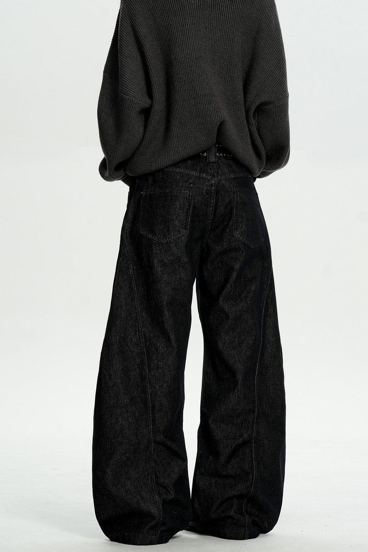Deconstructed Patchwork Blade Jeans — Trenqor Basics — view 5