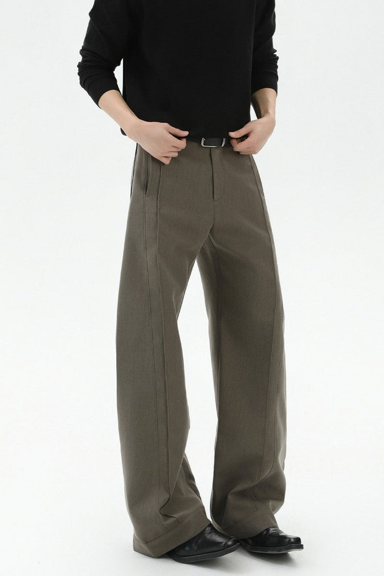 Quilted Pleated Wide Leg Trousers — Turntide — view 4