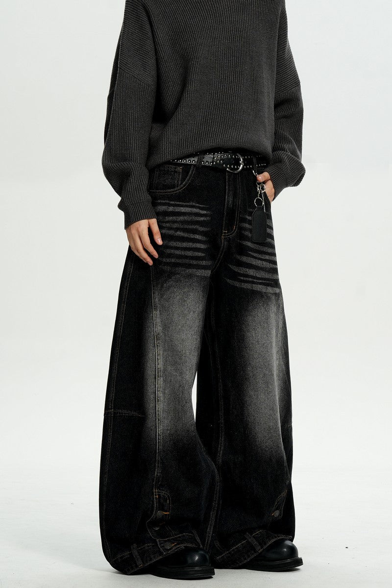 Faded Gray Washed Jeans