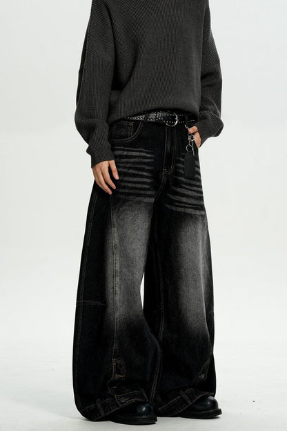 Faded Gray Washed Jeans