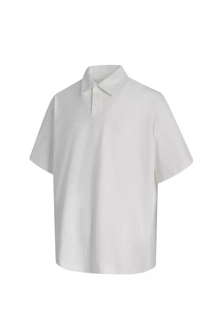 Heavyweight Basic Collar Polo Shirt — GUGR — view 2