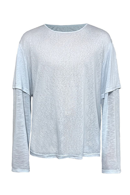 Layered Slub Long Sleeve